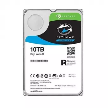 Seagate SkyHawk 10TB valvontakiintolevy, 3,5 tuuman, SATA 6Gb/s, 7200 kierr./min, 256MB välimuisti, CMR