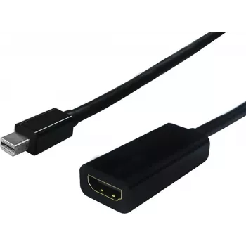 SECOMP STANDARD Mini DisplayPort - HDMI -sovitin, 4K, kullattu, musta S3206
