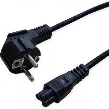 SECOMP STANDARD virtakaapeli, 3-napainen kannettavan tietokoneen liitin, musta, 1,8 m (S2308)