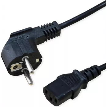 SECOMP STANDARD virtakaapeli, suora IEC-naaras, musta, 1,8 m (S2309)