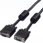 SECOMP STANDARD SVGA-kaapeli HD15 ferriitillä, ST-ST, musta, 10 m (S3618)
