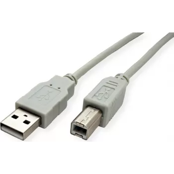 SECOMP STANDARD USB 2.0 -kaapeli, Type-A-B, beige, 4,5 m (S3105)