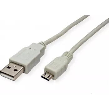 SECOMP STANDARD USB 2.0 -kaapeli, USB A -liitin - Micro USB B -liitin, 3 m, musta S3153