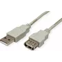 SECOMP STANDARD USB 2.0 -jatkokaapeli, tyyppi A-A, liitin naarasliittimeen, beige, 1,8 m (S3112)