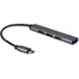 SECOMP STANDARD USB 2.0 -keskitin, USB-C-liitäntä, 4x USB-A-liitäntä (3x USB 2.0 + 1x USB 3.2 Gen1) (S3017)