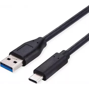 SECOMP Standard USB 3.2 Gen 1 -kaapeli, USB A - C, 0,5 m, musta (S3015)