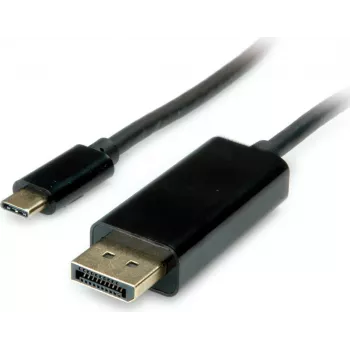 SECOMP USB-C - DisplayPort-adapterikaapeli 1.2 ST/ST 2 m musta S3733