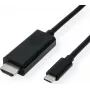 SECOMP USB-C - HDMI-adapterikaapeli, 4K, 2 m, musta S3731
