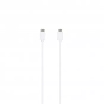SEEK TOTI 20W Type-C PD -seinälaturi Type-C - Type-C, 1 m PVC-datakaapeli 3A, valkoinen