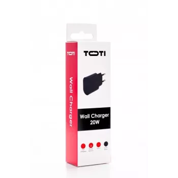 SEEK TOTI 20W USB-C PD pikalaturi seinään, musta