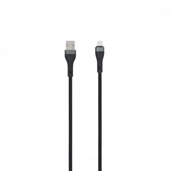 SEEK TOTI USB-A - Lightning 2m punottu kaapeli 2A (Non-MFI) musta