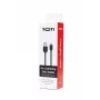 SEEK TOTI USB-A - Lightning, 2m PVC-datakaapeli 2A (non-MFI), musta