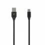 SEEK TOTI USB A - Micro USB, 2m punottu kaapeli, 2A, musta