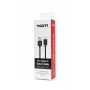 SEEK TOTI USB-A - Type-C, 1m PVC-datakaapeli 3A, musta