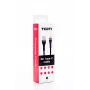 SEEK TOTI USB-A - USB-C -kaapeli punottu 2m 3A musta