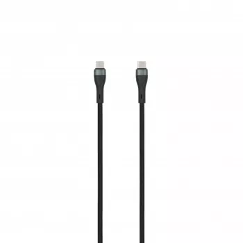 SEEK TOTI USB-C - USB-C 2m punottu kaapeli 3A musta