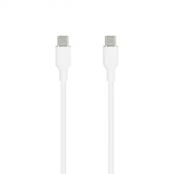 SEEK TOTI USB-C - USB-C -silikonikaapeli 1m 3A valkoinen