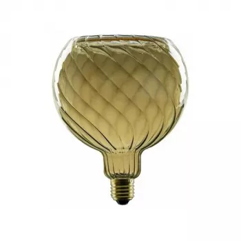 SEGULA LED Floating Globe 150 twisted smoky gray E27 230 lm
