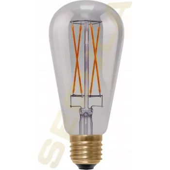 SEGULA LED Rustika Long Style Smokey Gray E27 5W 1900K himmennettävä