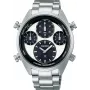 SEIKO SFJ001P1 miesten aurinkokvartsikronografi kello 42 mm ruostumaton teräs