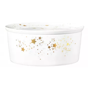 SELTMANN LIBERTY GOLDEN STARS tarjoilukulho kannella 21x9 cm