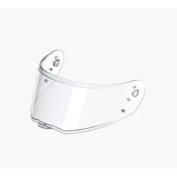 SENA Shield SPECTER-kypärään, kirkas - polykarbonaattivisiiri, huurtumaton ja naarmuuntumaton, UV-suoja, työkaluton ClickRelease-asennus