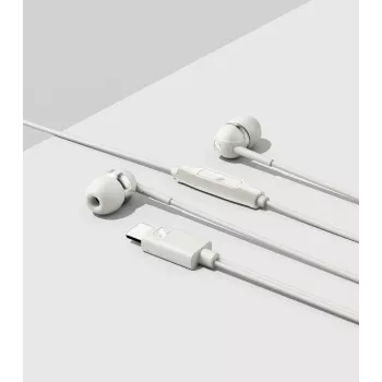 Sennheiser CX 80U USB-C in-ear-kuulokkeet mikrofonilla, valkoinen
