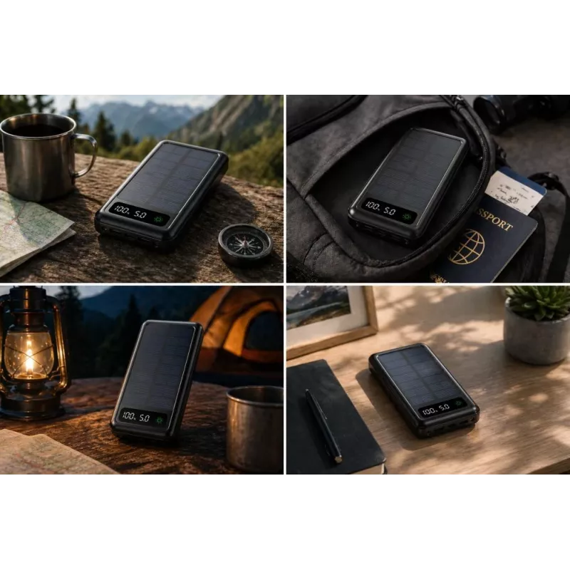 Setty aurinkovaravirtapankki SLR-120 20000 mAh musta