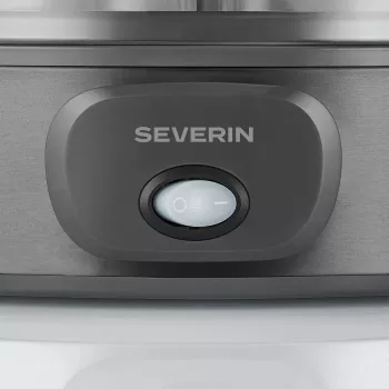 Severin JG 3510 jogurttivalmistaja, 7 x 150 ml purkkia, Dark Inox/musta