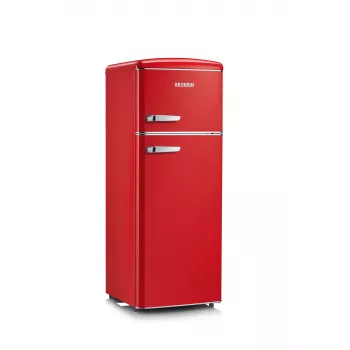 SEVERIN RKG 8930 Retro Red jää-pakastinyhdistelmä, 208 L, energialuokka E