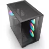 Sharkoon Steel Shark musta karkaistu lasi x2 Mid-Tower-kotelo