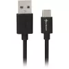 SHARKOON USB 2.0 kaapeli, USB-A pistoke USB-C pistokkeeseen (musta, 2 m)