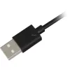 SHARKOON USB 2.0 kaapeli, USB-A pistoke USB-C pistokkeeseen (musta, 2 m)