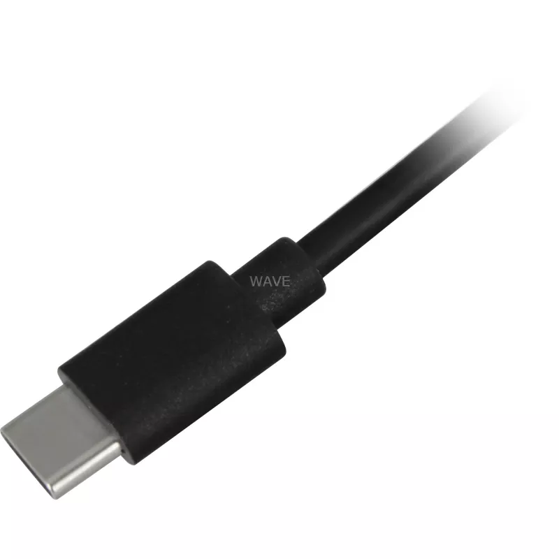 SHARKOON USB 2.0 kaapeli, USB-A pistoke USB-C pistokkeeseen (musta, 2 m)