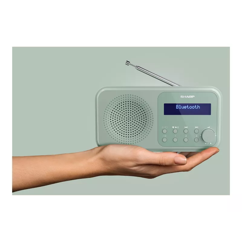 Sharp Tokyo DR-P420(GN) Kannettava DAB+/FM-radio, Bluetooth 5.0, Aquamarine Green