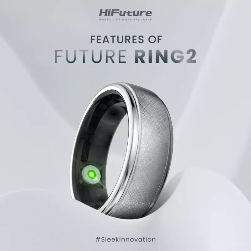 HiFuture Ring2 älysormus, koko 8 (60 mm), ruusukulta