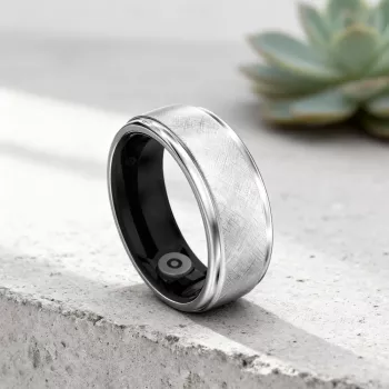 HiFuture Ring2 älysormus, koko 12 (68 mm), titaaninhopea