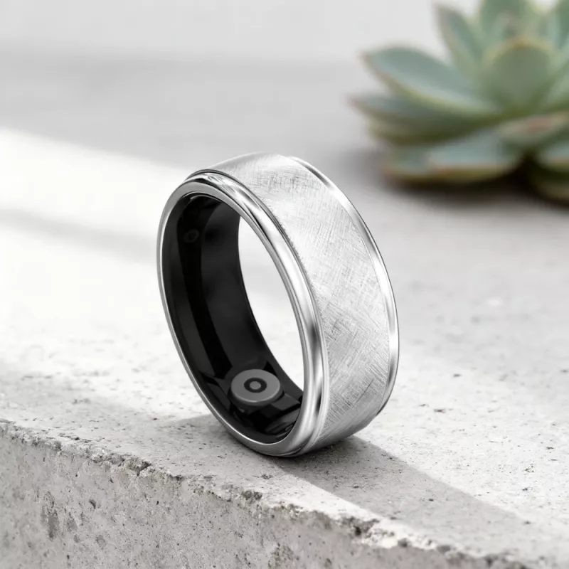 HiFuture Ring2 älysormus, koko 12 (68 mm), titaaninhopea