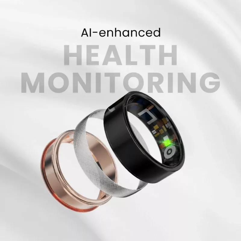 HiFuture Ring2 älysormus, koko 12 (68 mm), titaaninhopea