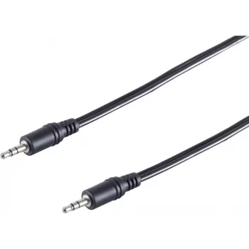 SHIVERPEAKS 3,5 mm -kuulokeliitin audiokaapeli, uros-uros, 2,5 m, musta