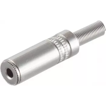shiverpeaks BASIC-S 3,5 mm stereo-jakkiliitin, metallikotelo, juotosliitäntä, polybag euroreiällä (BS51210-M)