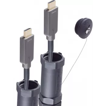 shiverpeaks BASIC-S aktiivinen optinen HDMI-kaapeli 4K 30m panssaroitu tallattava musta BS30-04485