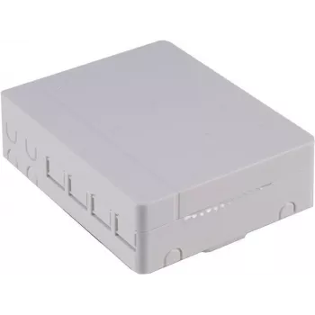 SHIVERPEAKS BASIC-S kuitujakokaappi, ABS, 4-porttinen, valkoinen (BS07-65001)
