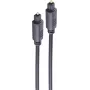 SHIVERPEAKS BASIC-S kuituaudiokaapeli, Toslink–Toslink, 10,0 m, 4,0 mm, musta BS69004-10