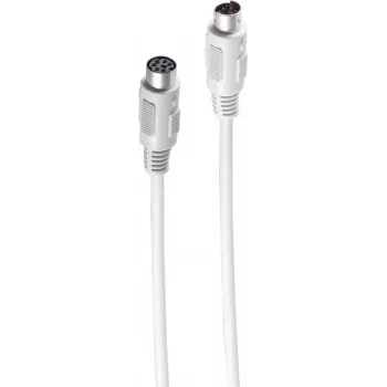 SHIVERPEAKS BASIC-S PS/2-jatkokaapeli, 6-napainen Mini-DIN-uros - naaras, 3,0 m, musta BS78106-3