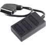 shiverpeaks BASIC-S Scart-jakokaapeli, 1x Scart-uros 3x Scart-naaras, 0,5 m, täysin kytketty, musta (BS94051)