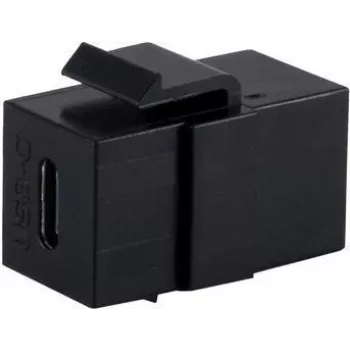 SHIVERPEAKS BASIC-S USB-C 3.1 Gen 2 Keystone-liitäntä, naaras–naaras, 10 Gbps, musta BS08-10040