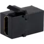 SHIVERPEAKS BS08-10052 Keystone HDMI 2.1 -liitin naaras-naaras 8K 48 Gbps musta