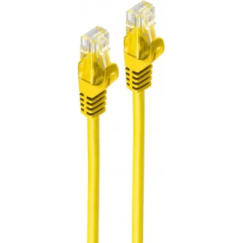 SHIVERPEAKS BS08-35002 Cat.7 U/UTP -kaapeli, RJ-45, kultakontaktit, 0,25 m, keltainen, 10 Gbps