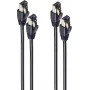 SHIVERPEAKS BS08-41025-2 Cat8.1 verkkokaapeli, F/FTP, RJ45, 1 m, musta